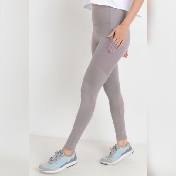 Mono B Pants - Highwaist Ziggy Zag Pocket Full Leggings